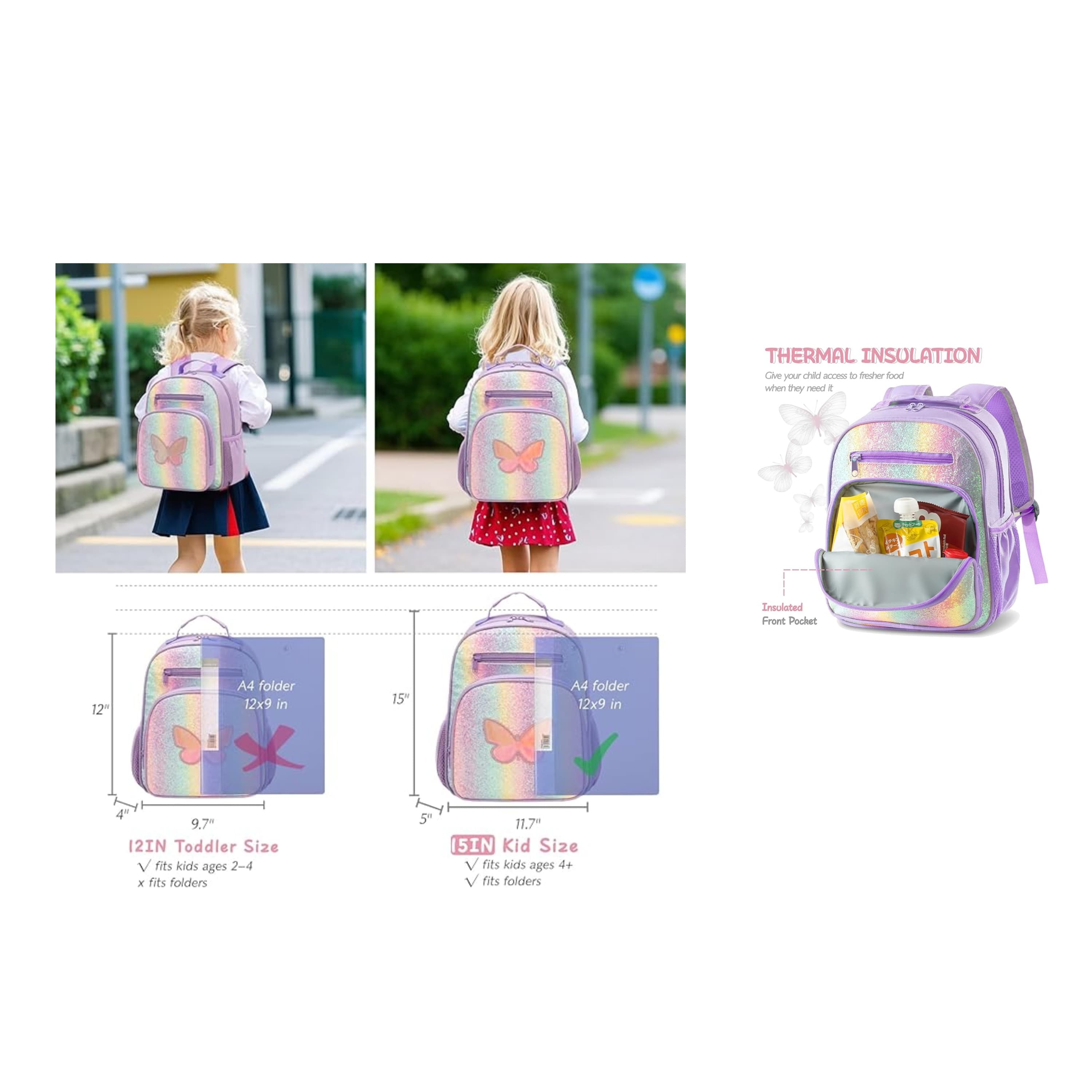 Hairao Butterfly Kids Backpack