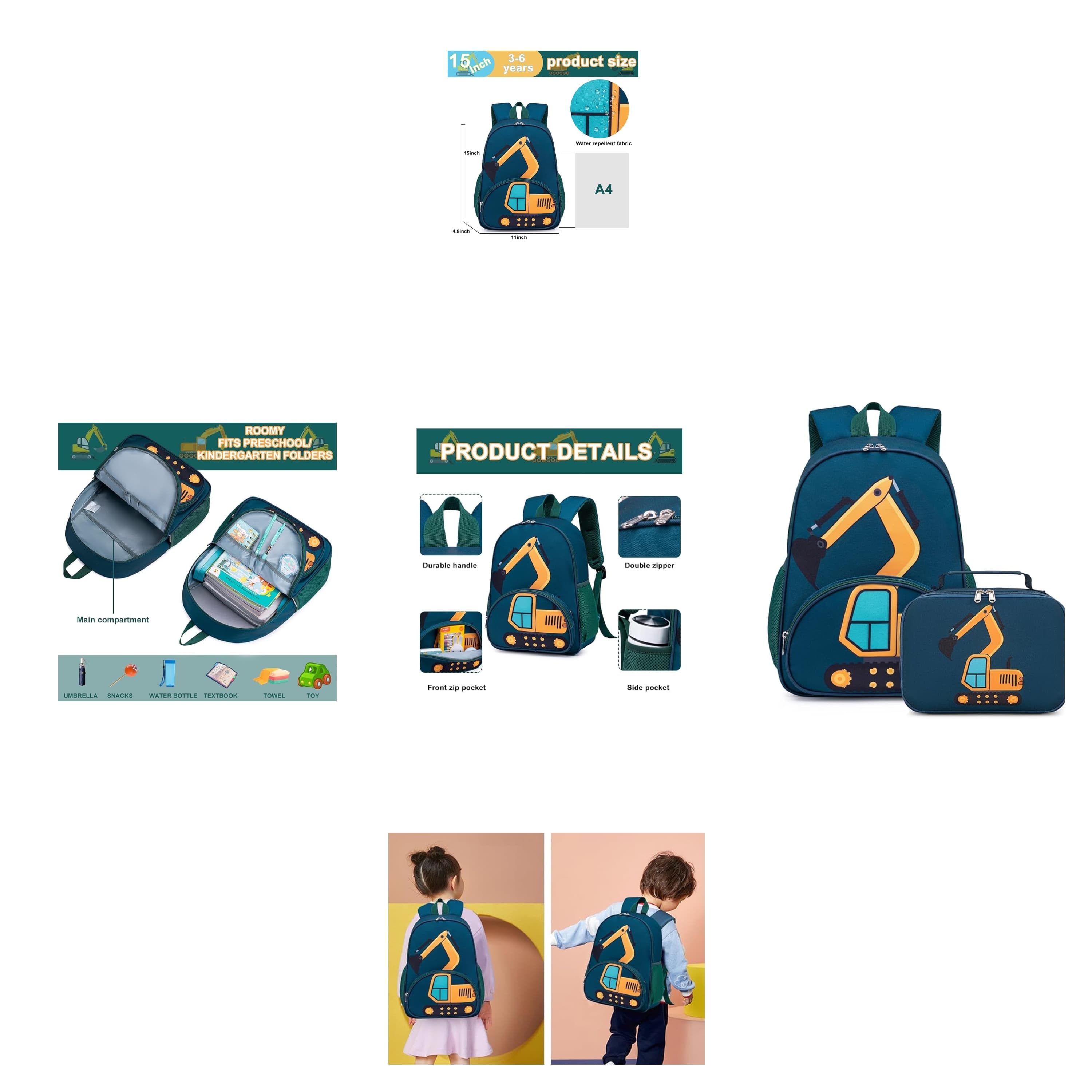 LOIDOU Kids Backpack